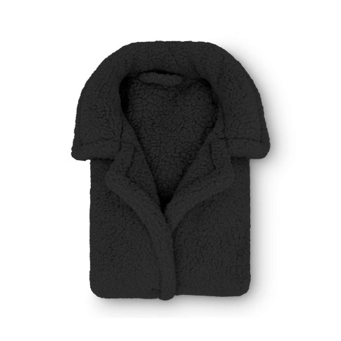 Casaco Sherpa Overcoat Longo Teddy Adulto - Appel - Preto