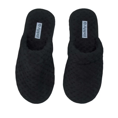 Chinelo Pantufa de Microfibra Pollo - Appel - Preto