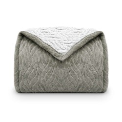 Cobertor Sherpa Glamour Solteiro 1,50x2,10 - Appel - Cinza