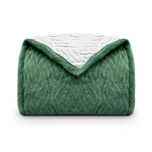 Cobertor Sherpa Glamour King 2,30x2,50 - Appel - Verde chá