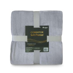 Cobertor Soft Flannel Cationic Casal 1,80x2,20 - Appel - Cinza