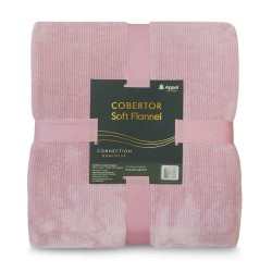 Cobertor Soft Flannel Cationic Queen 2,20x2,40 - Appel - Rosa