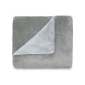 Edredom Plush Flannel Dupla Face Casal 1,80x2,20 - Appel - Aluminio