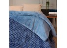 Edredom Plush Flannel Dupla Face King 2,40x2,60 - Appel - Azul gelo