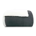 Edredom Sherpa Comfort Dupla Face Casal 1,80x2,20 - Appel - Carbono