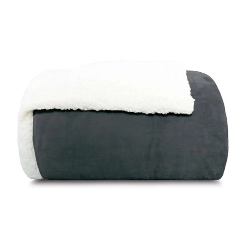 Edredom Sherpa Comfort Dupla Face King 2,30x2,50 - Appel - Carbono