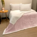 Edredom Sherpa Comfort Dupla Face King 2,30x2,50 - Appel - Rosa