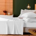 Jogo de Cama Percal 300 Fios Treccenti Queen - Appel - Branco