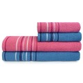 Jogo de Banho 4 Peças Nice - Toalhas Appel - Azul/rosa