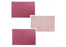 Kit Toalha de Piso 3 Peças Pezinho 45x68 - Toalhas Appel - Rosa glamour/rosa cristal