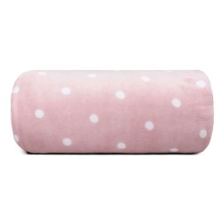 Manta Flannel Charme Casal 1,80x2,20 - Appel - Poá rosa