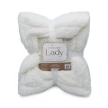 Manta Sherpa Lady Casal 1,80x2,20 - Appel - Branco