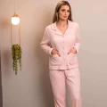 Pijama Fleece com Botão La Nuit Adulto - Appel - Rosa