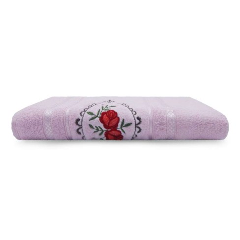 Toalha de Banho Fiesta Rosas 68x1,35 - Toalhas Appel - Rosa cintilante