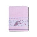 Toalha de Banho Soft Kids 68x1,10 - Appel - Rosa cintilante