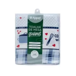 Toalha de Mesa Quadrada 4 Lugares Super Limpa Appel Home - Panelas